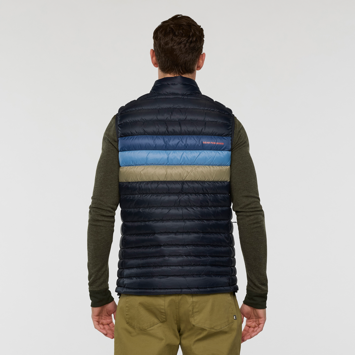 Fuego Down Vest - Men's - Carbon Stripes - US 5000