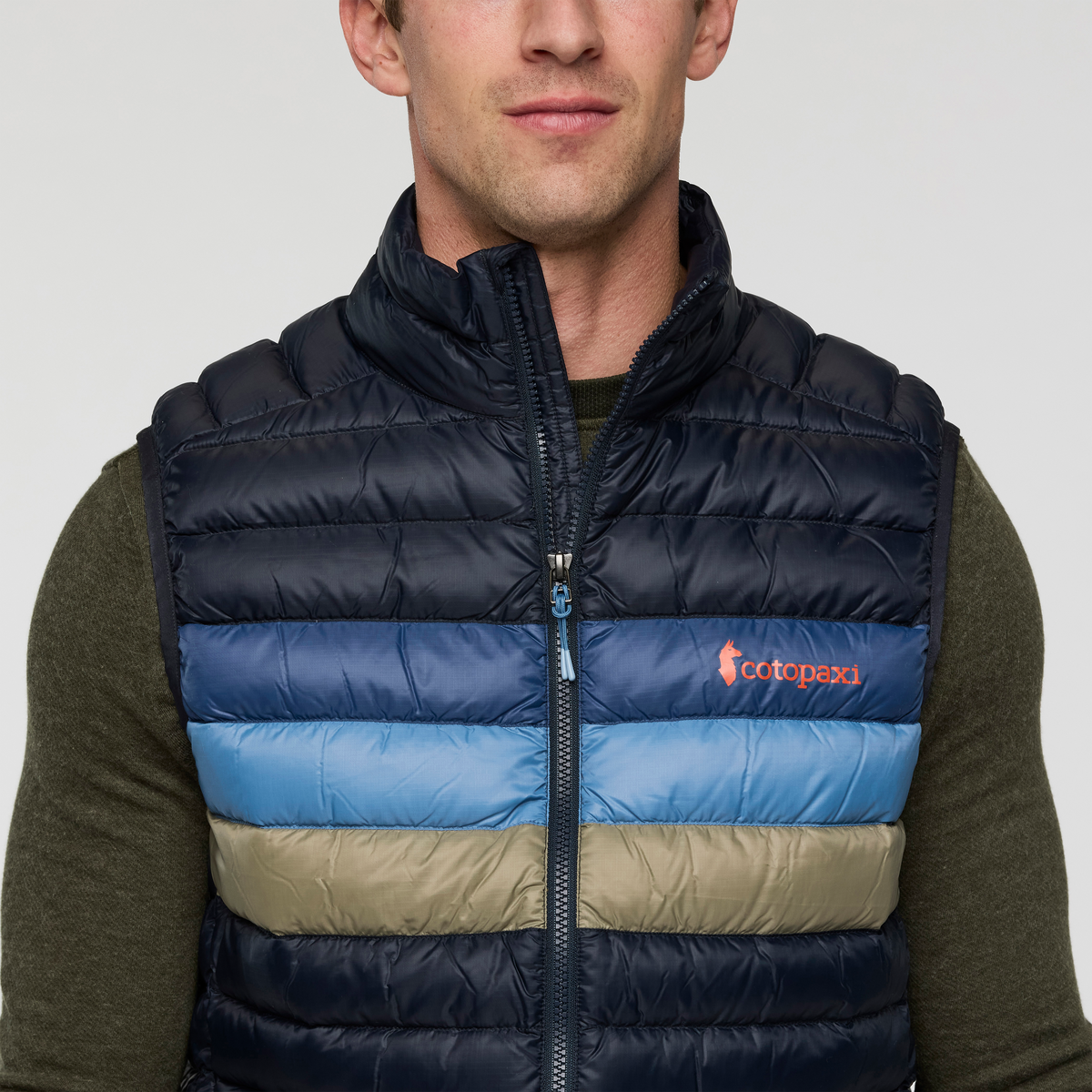 Fuego Down Vest - Men's - Carbon Stripes - US 5000