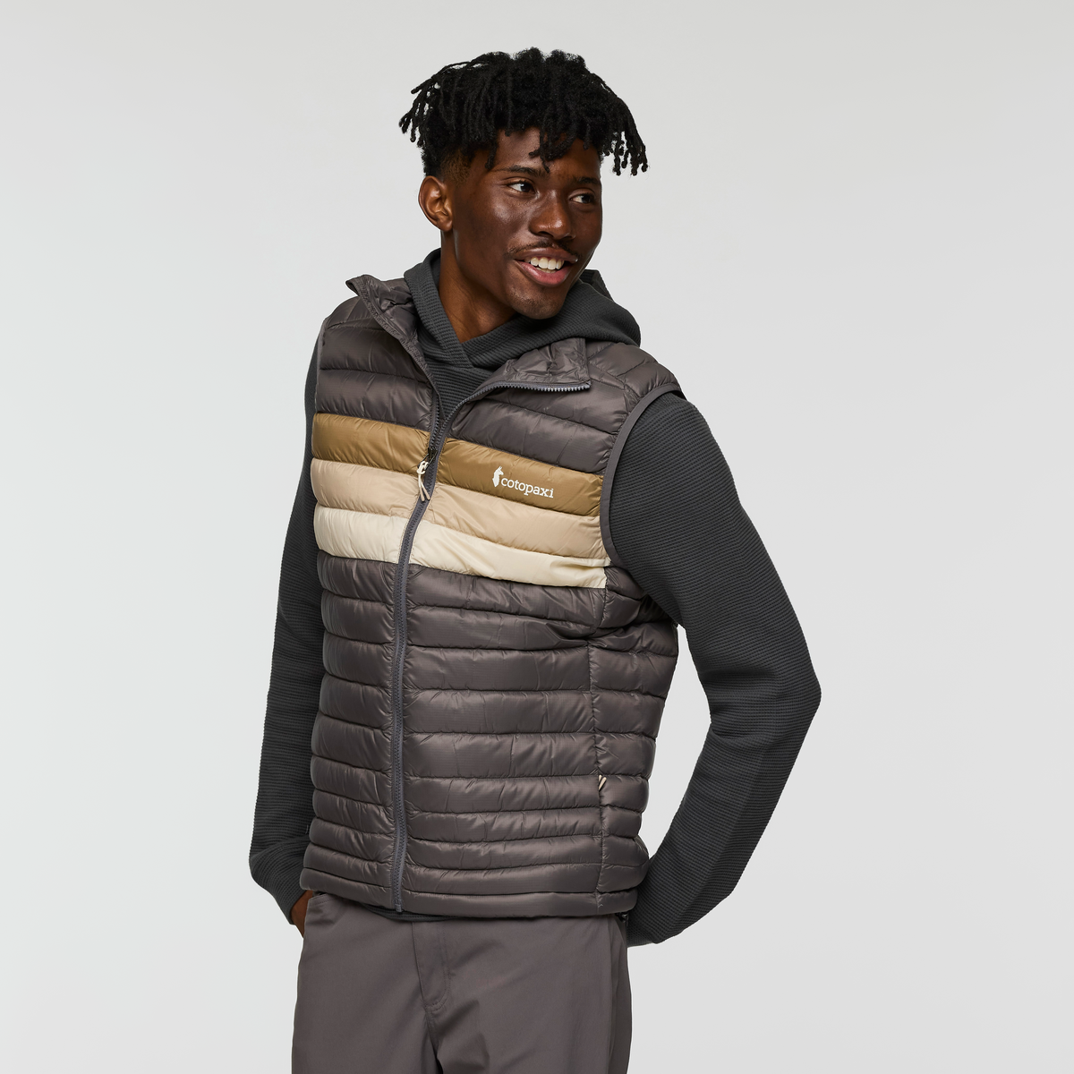 Fuego Down Vest - Men's - Cinder Stripes - US 3342