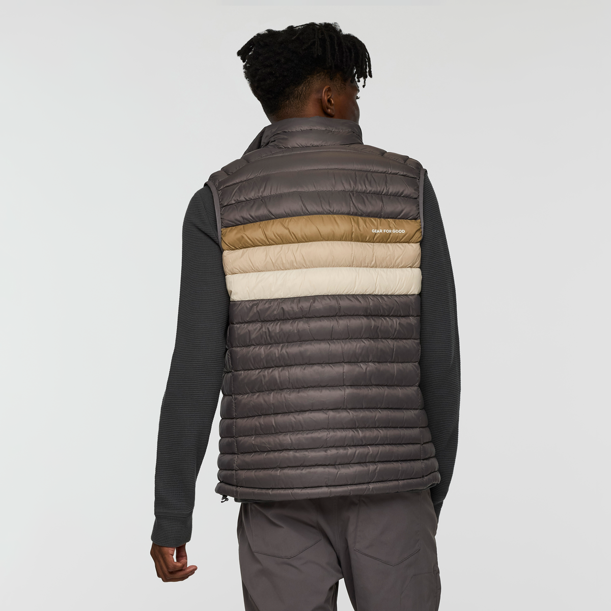 Fuego Down Vest - Men's - Cinder Stripes - US 3342