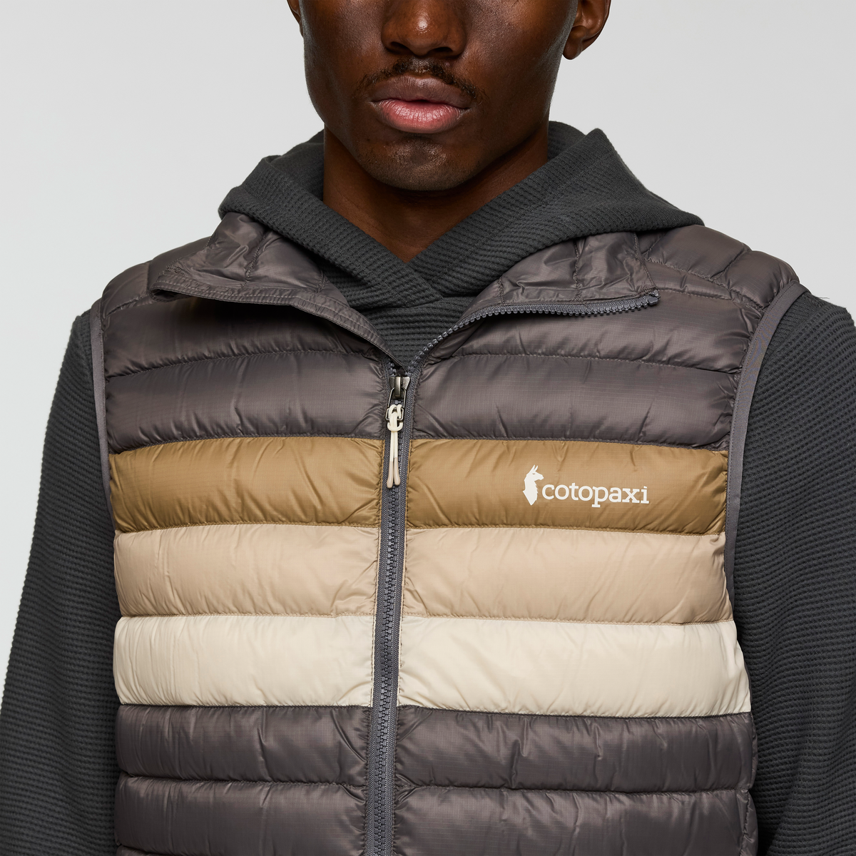Fuego Down Vest - Men's - Cinder Stripes - US 3342
