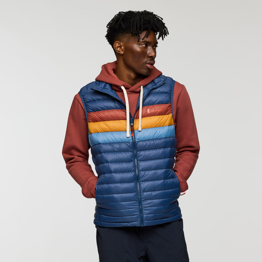Fuego Down Vest - Men's - Deep Sea Stripes - US 8479