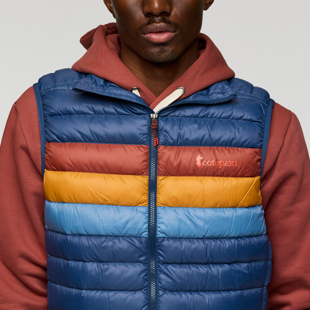 Fuego Down Vest - Men's - Deep Sea Stripes - US 8479
