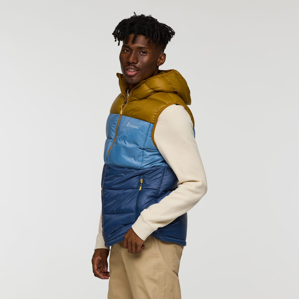 Fuego Max Down Vest - Men's - Bronze/Deep Sea - US 7491