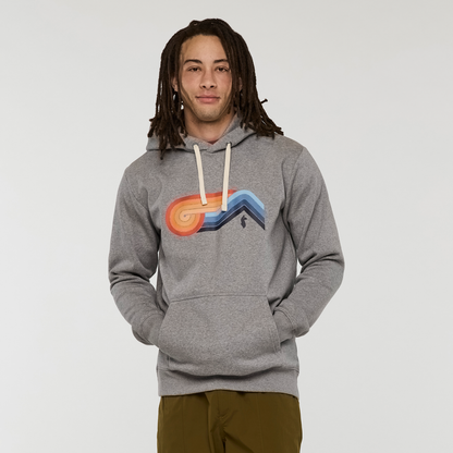 Melting Sunset Pullover Hoodie - Men's - Heather Grey - US 7939