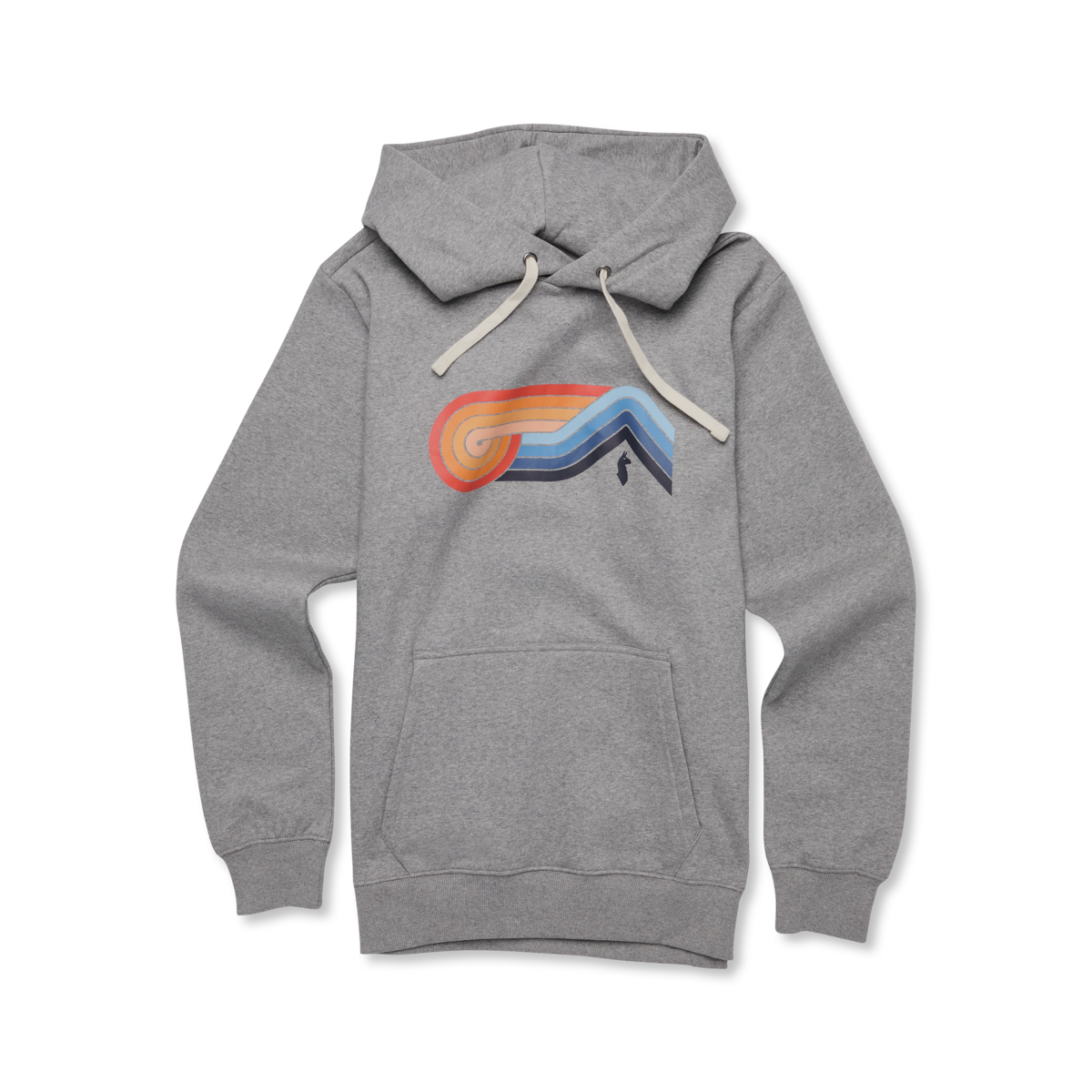 Melting Sunset Pullover Hoodie - Men's - Heather Grey - US 7939
