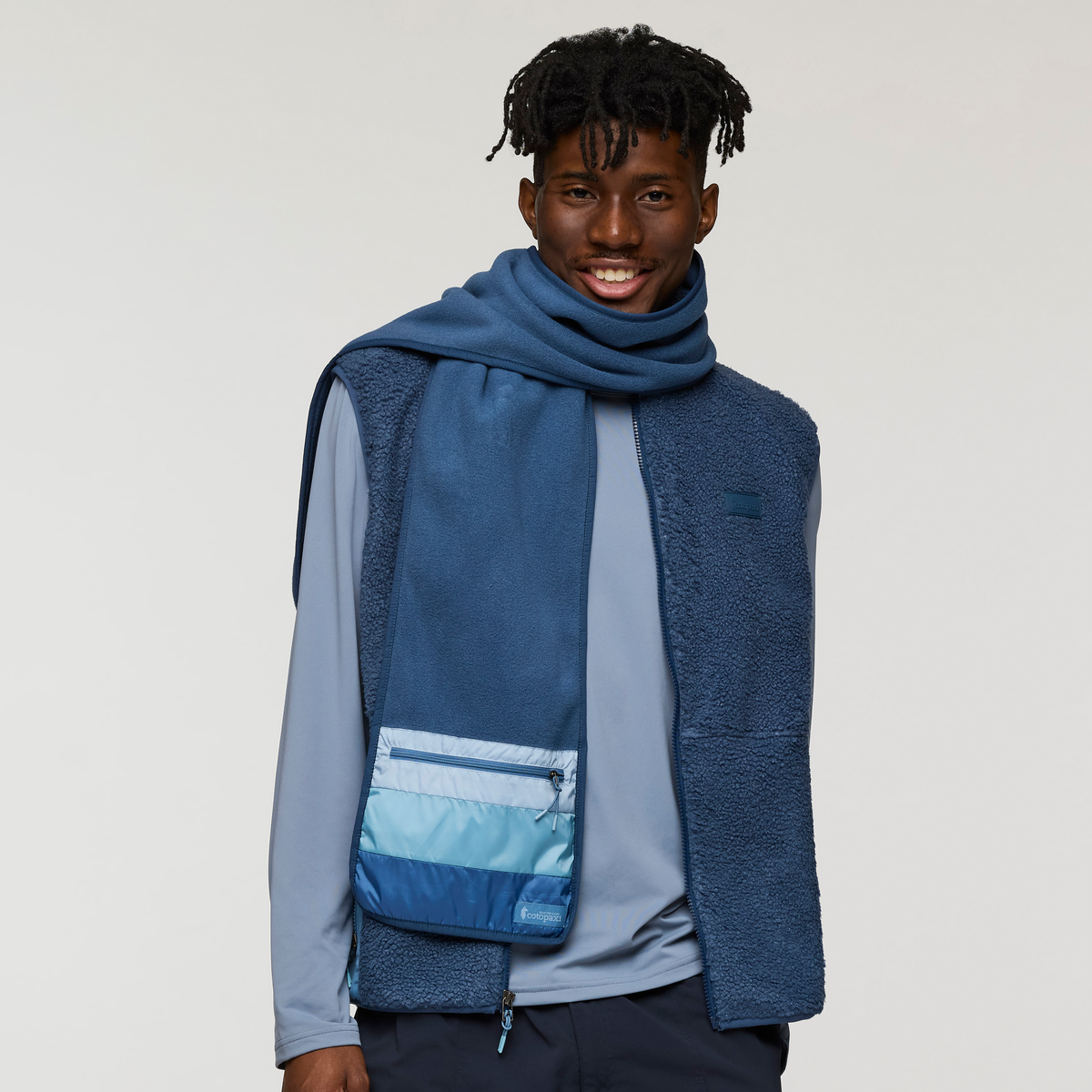 Teca Fleece Scarf - Deep Sea - US 9732