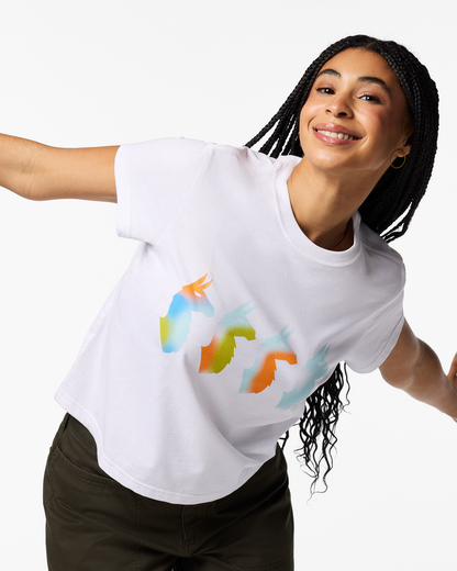 Cuatro Bitmap T-Shirt - Women's - White - US 8952