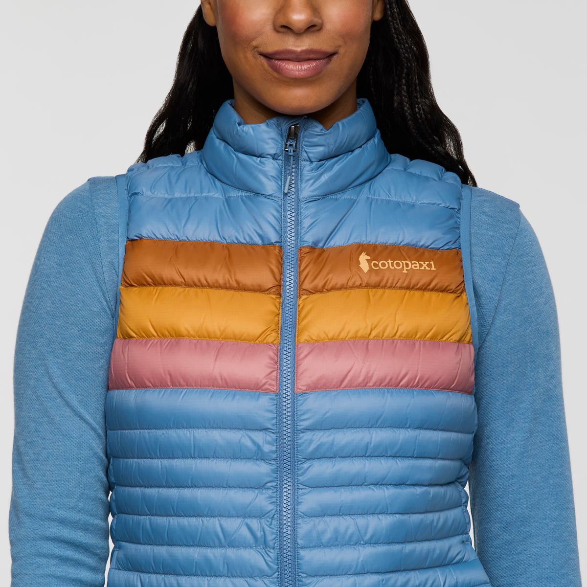 Fuego Down Vest - Women's - Fjord Stripes - US 7155