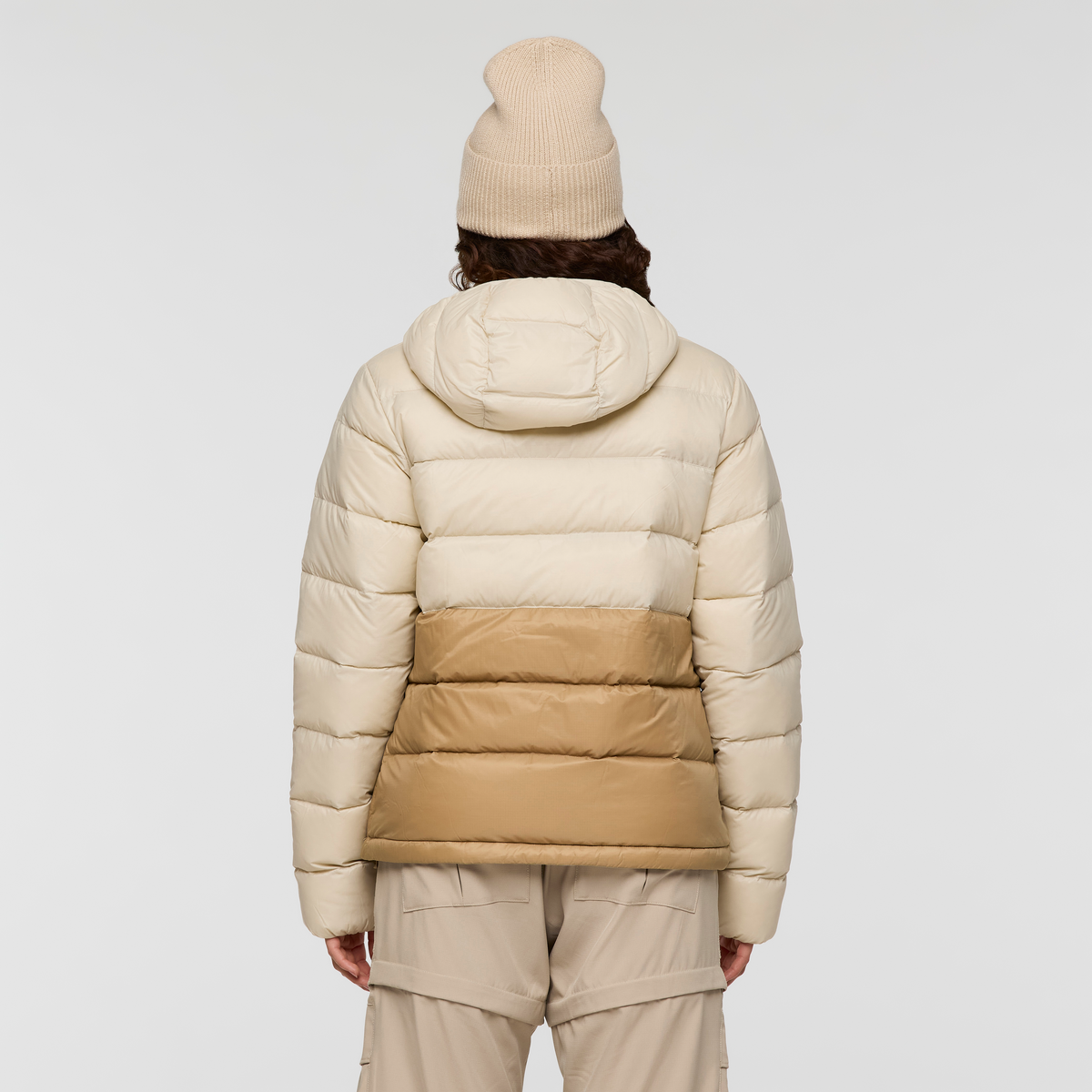 Fuego Max Down Hooded Jacket - Women's - Cream/Khaki - US 4841