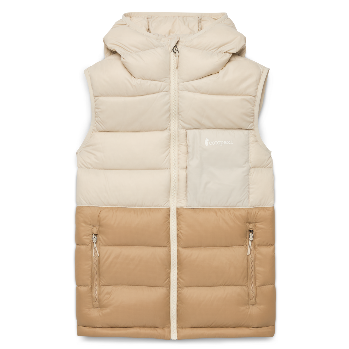 Fuego Max Down Vest - Women's - Cream/Khaki - US 9514