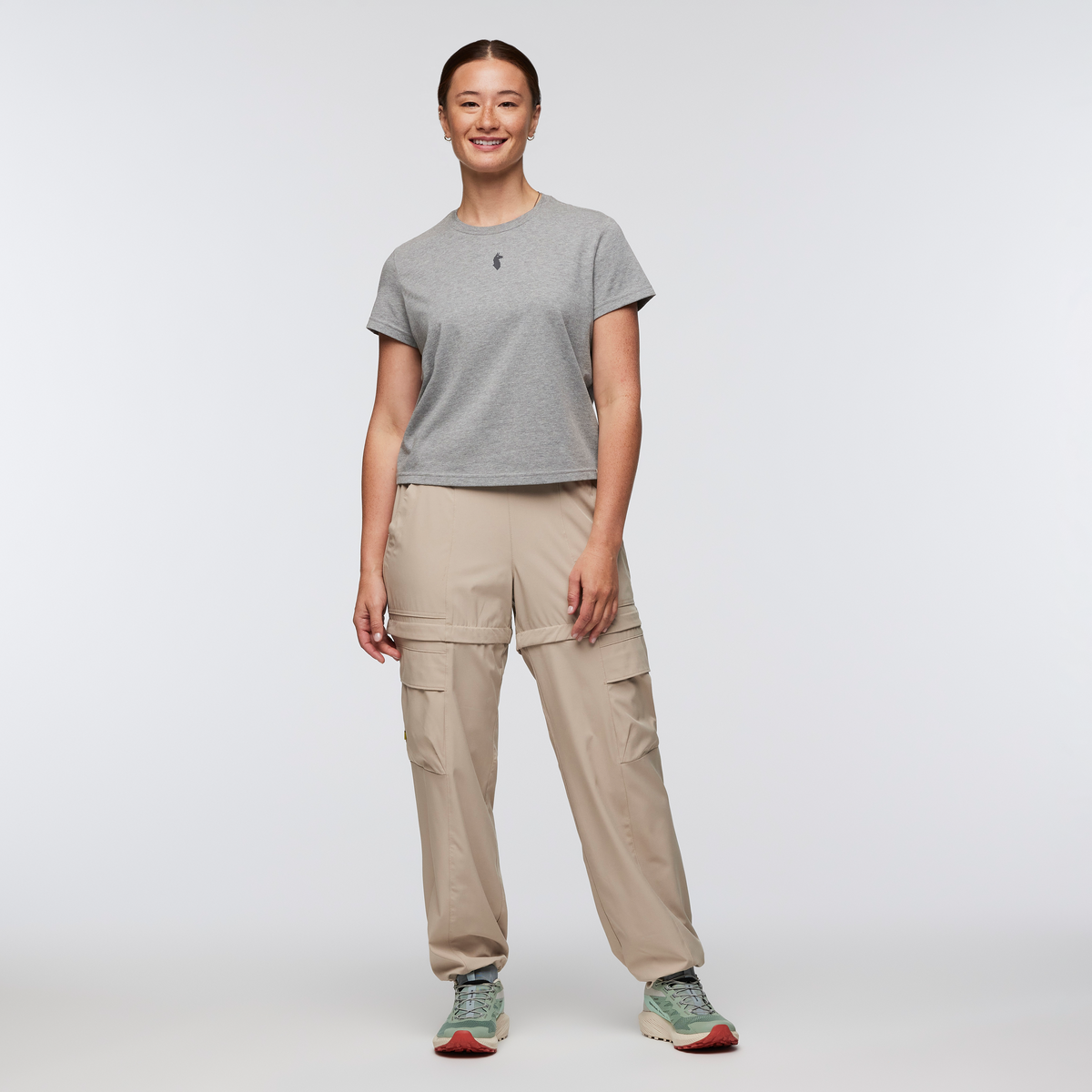 Llama Icon T-Shirt - Women's - Heather Grey - US 1415