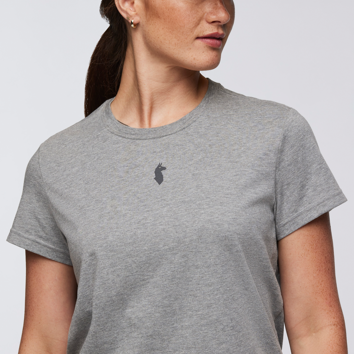 Llama Icon T-Shirt - Women's - Heather Grey - US 1415