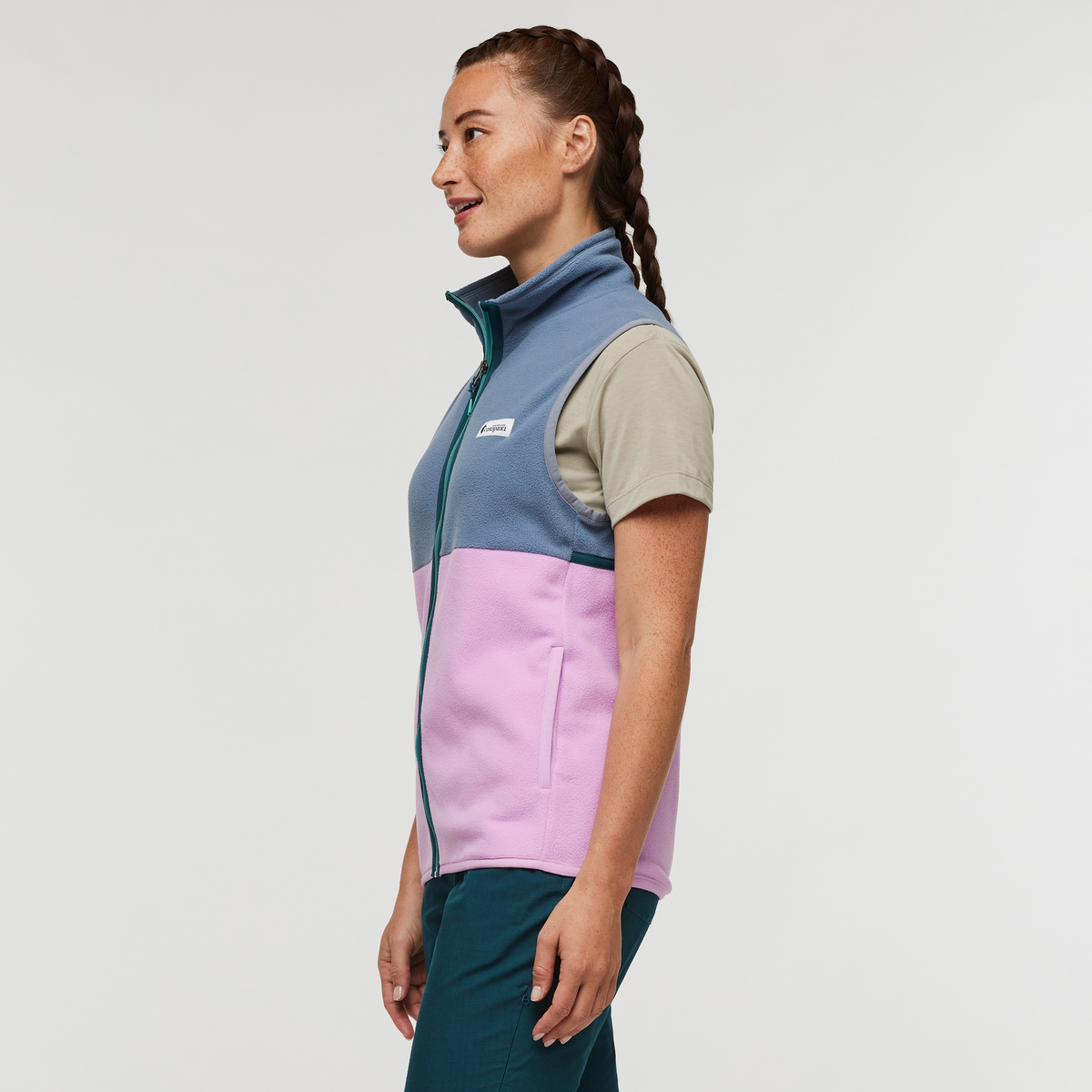 Amado Fleece Vest - Women's - Tempest/Orchid Bloom - US 3507