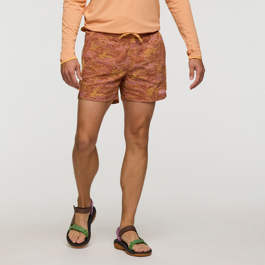Brinco 5" Short - Print - Men's - Scenic Route Faded Brick - US 1541