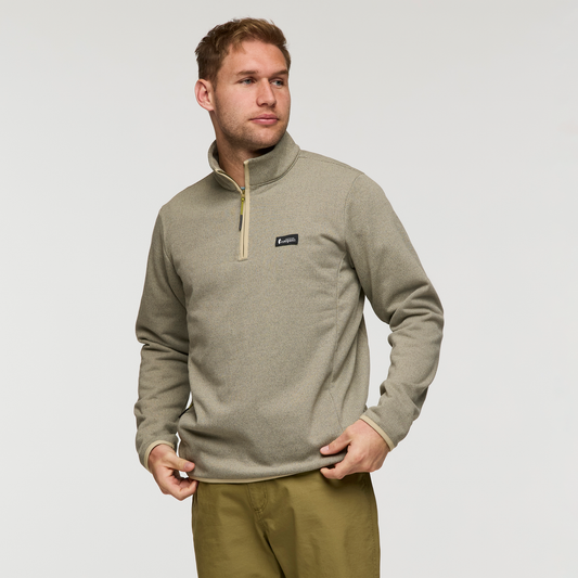 Envo Fleece Quarter-Zip Pullover - Men's - Heather Pebble - US 7826