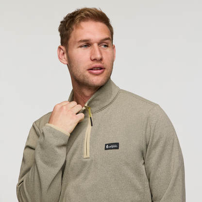 Envo Fleece Quarter-Zip Pullover - Men's - Heather Pebble - US 7826