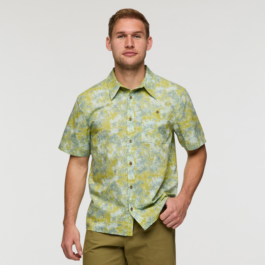 Estival Button Up Shirt - Print - Men's - Galactic Lemongrass - US 5622