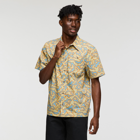 Estival Button Up Shirt - Print - Men's - Island Llama Grain - US 2511