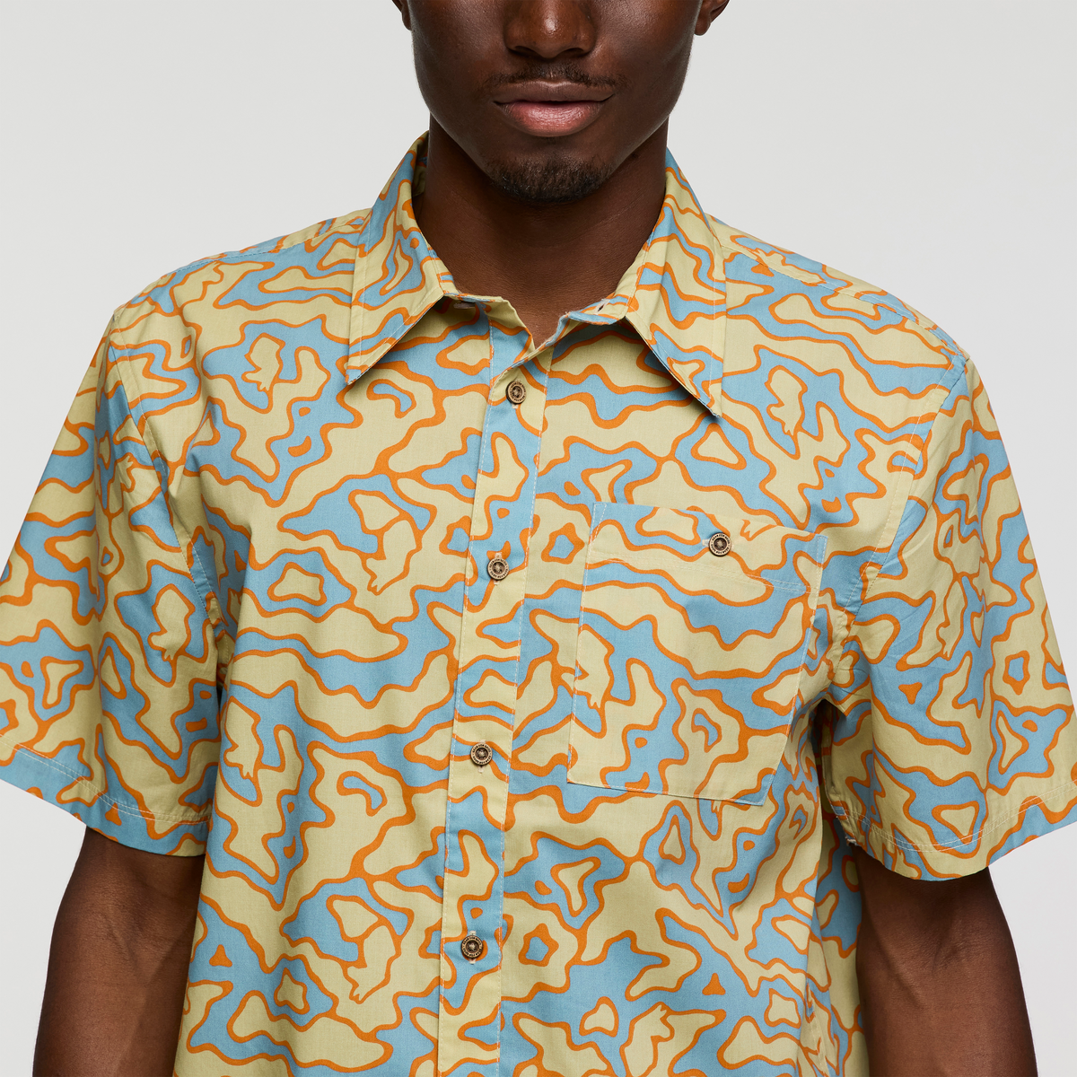 Estival Button Up Shirt - Print - Men's - Island Llama Grain - US 2511
