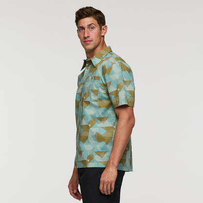 Estival Button Up Shirt - Print - Men's - Reflections Silver Leaf - US 8001