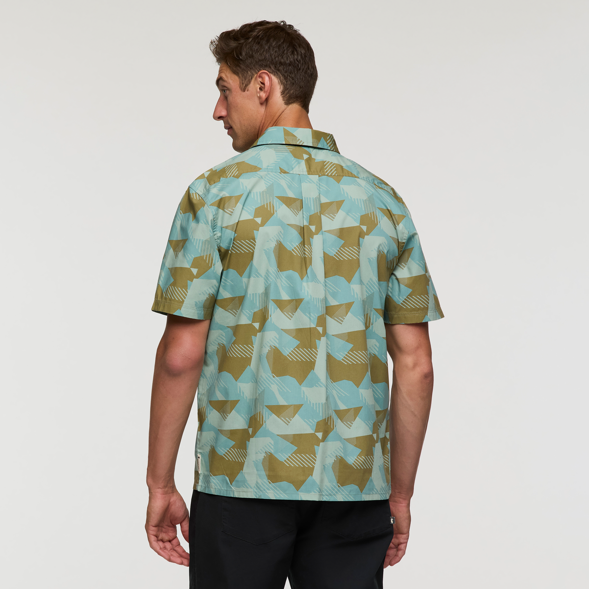 Estival Button Up Shirt - Print - Men's - Reflections Silver Leaf - US 8001
