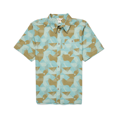 Estival Button Up Shirt - Print - Men's - Reflections Silver Leaf - US 8001
