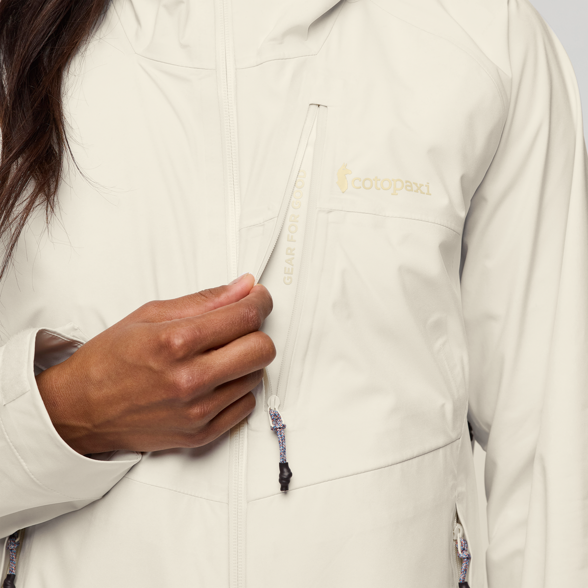 Impermeo 3L Hooded Shell Jacket - Women's - Cotopaxi Bone - US 7603