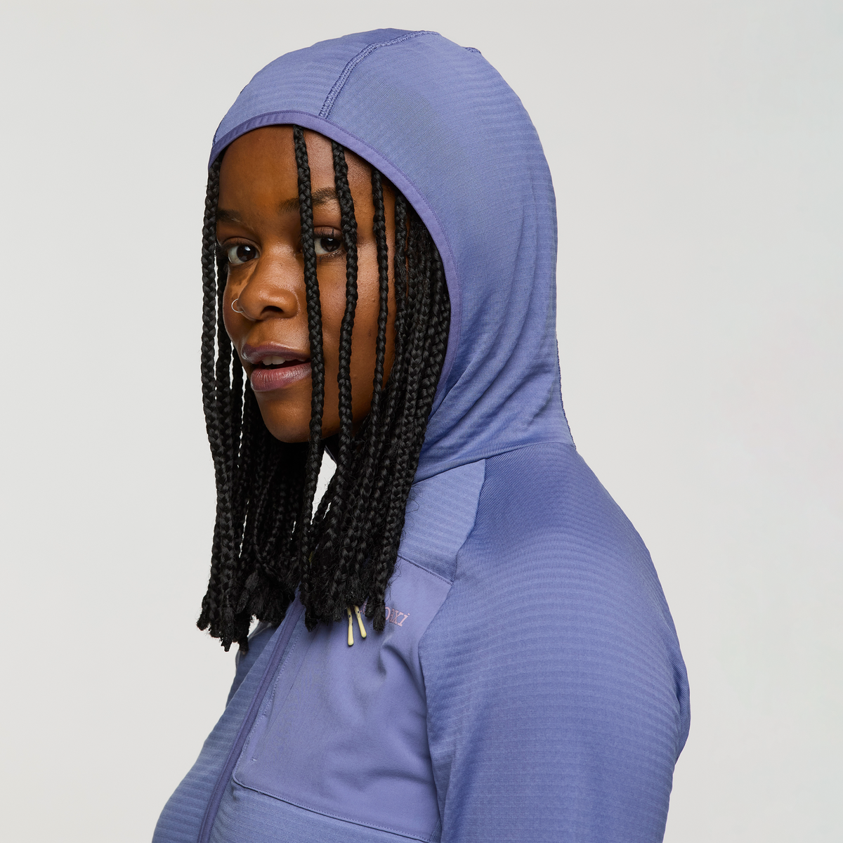 Otero Fleece Full-Zip Hooded Jacket - Women's - Blue Smoke - US 6079