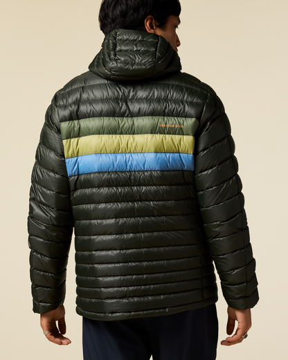 Fuego Down Hooded Jacket - Men's - Woods Stripes - US 1518