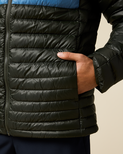 Fuego Down Hooded Jacket - Men's - Woods Stripes - US 1518
