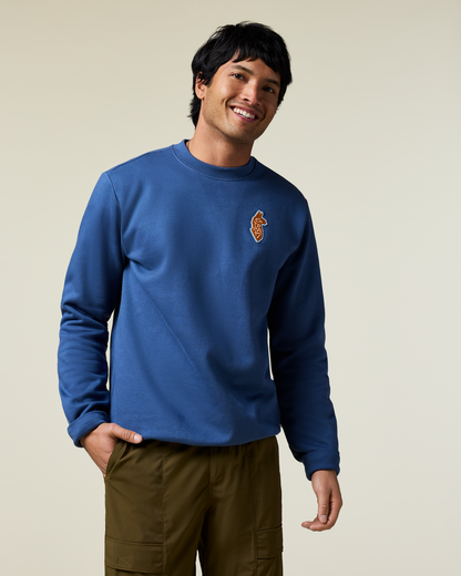 Lava Llama Crew Sweatshirt - Men's - Deep Sea - US 2809