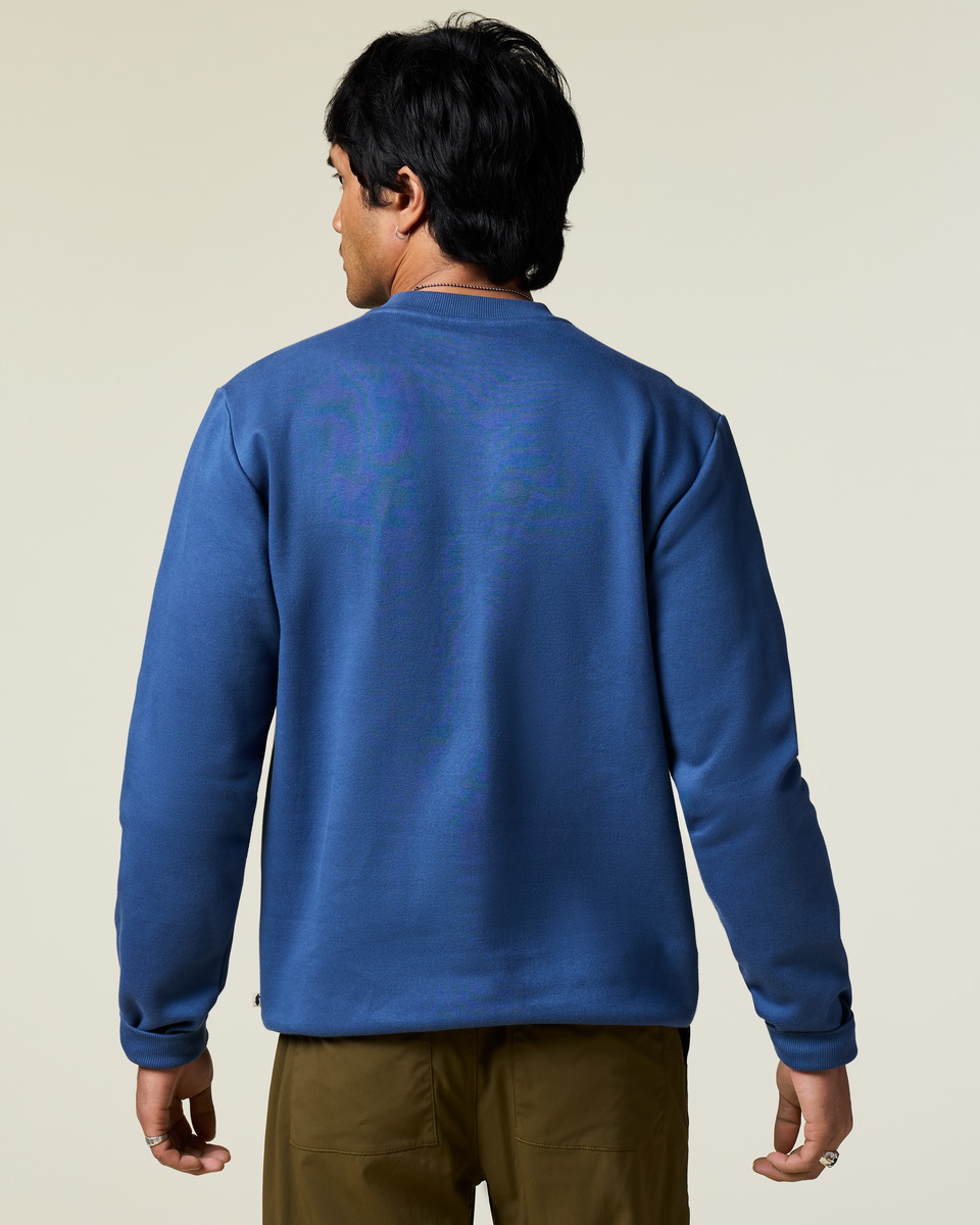 Lava Llama Crew Sweatshirt - Men's - Deep Sea - US 2809