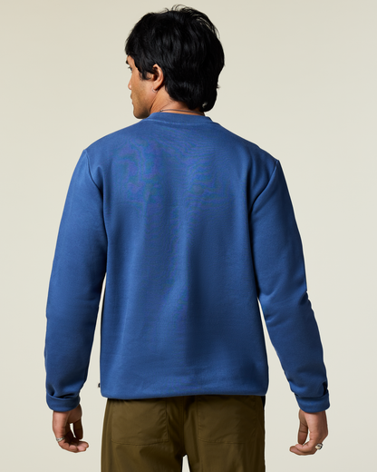 Lava Llama Crew Sweatshirt - Men's - Deep Sea - US 2809