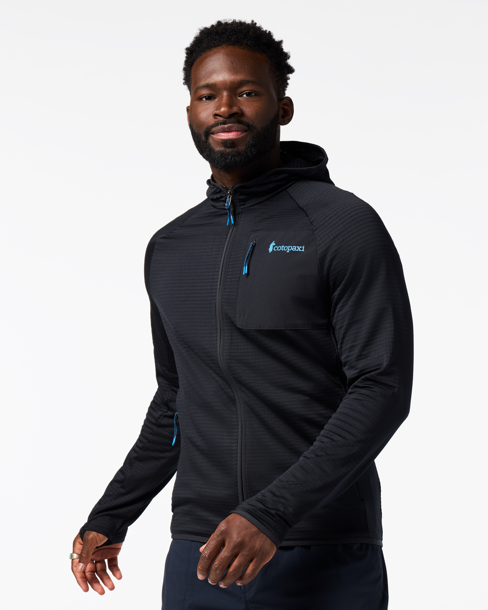 Otero Fleece Full-Zip Hooded Jacket - Men's - Cotopaxi Black - US 4363