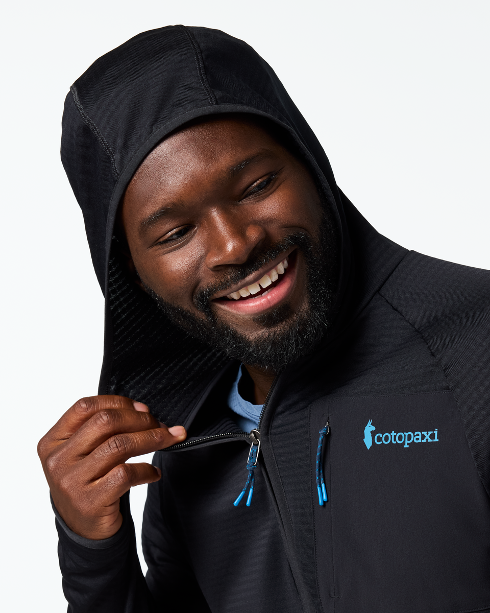 Otero Fleece Full-Zip Hooded Jacket - Men's - Cotopaxi Black - US 4363