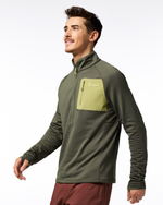 Otero Fleece Half-Zip Pullover - Men's - Fatigue - US 1380