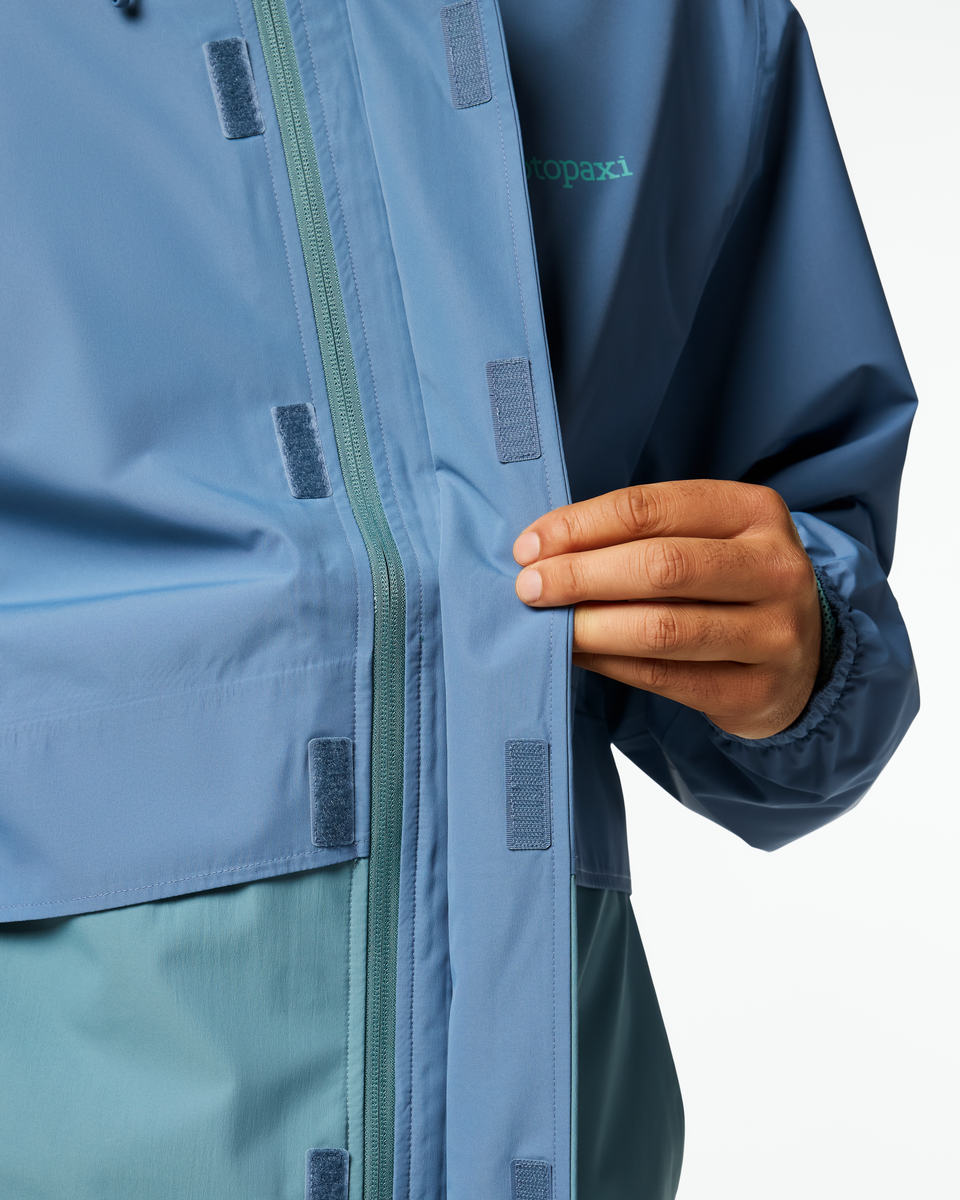 Rayu Rain Jacket - Men's - Steel Blue/Everglade - US 2468