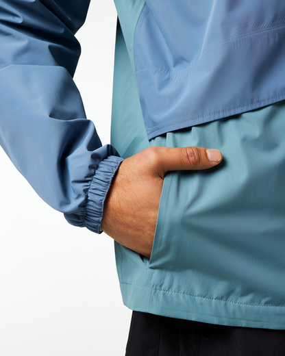 Rayu Rain Jacket - Men's - Steel Blue/Everglade - US 2468