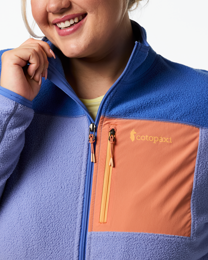 Abrazo Fleece Full-Zip Jacket - Women's - Azure/Aster - US 3807