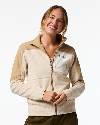 Abrazo Fleece Full-Zip Jacket - Women's - Khaki/Cream - US 1195