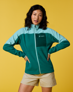 Abrazo Fleece Full-Zip Jacket - Women's - Tide Pool/Malachite - US 9810