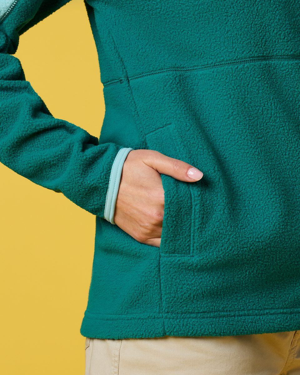 Abrazo Fleece Full-Zip Jacket - Women's - Tide Pool/Malachite - US 9810