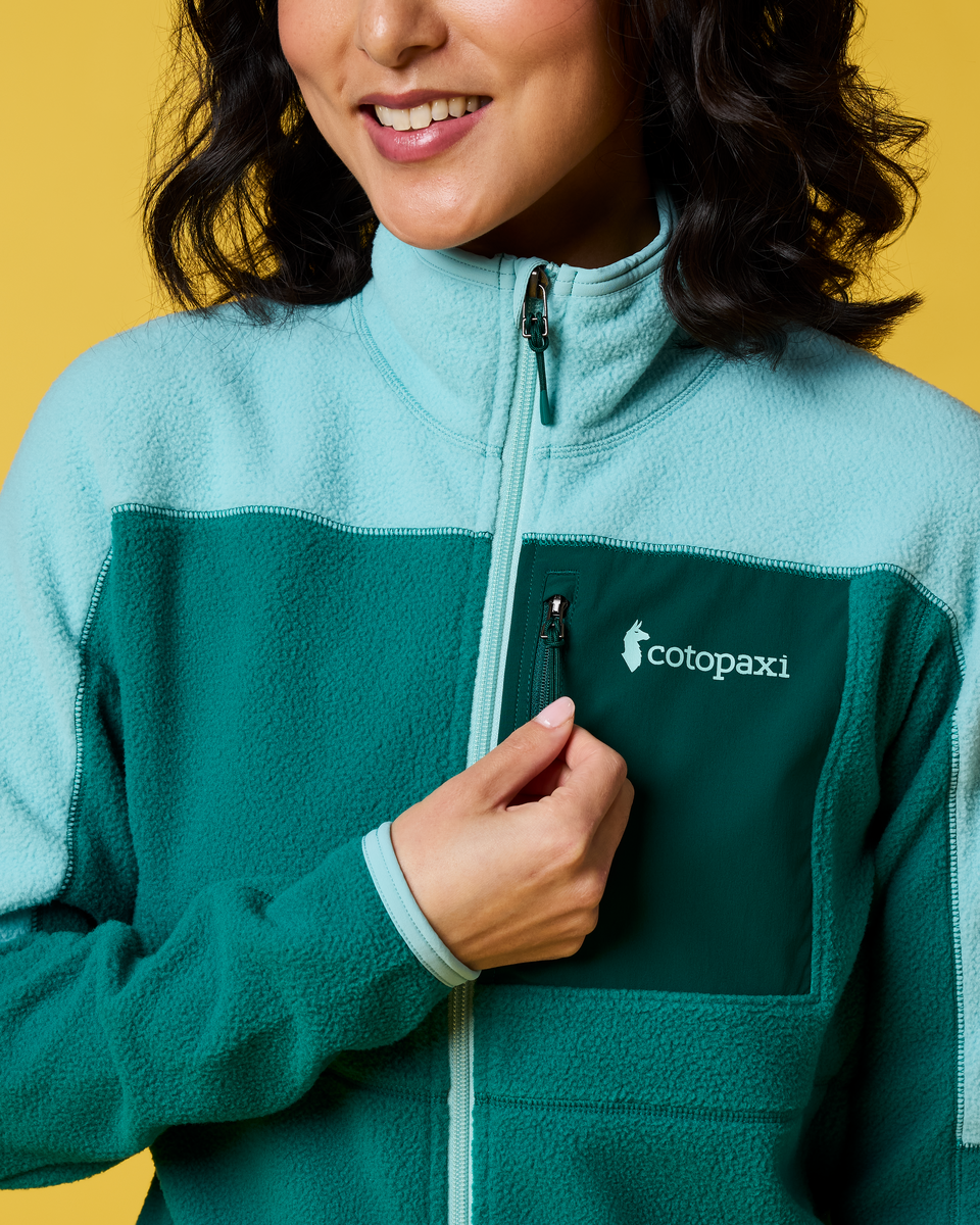 Abrazo Fleece Full-Zip Jacket - Women's - Tide Pool/Malachite - US 9810