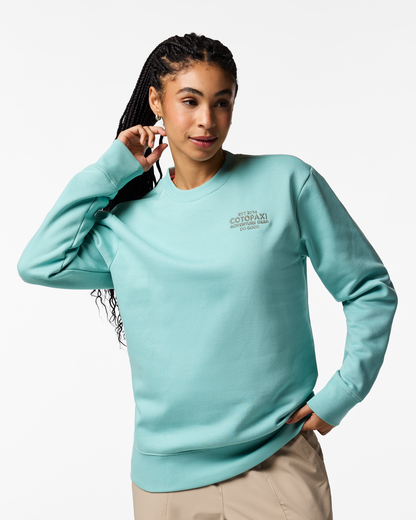 Adventure Gear Crew Sweatshirt - Women's - Tide Pool - US 3264
