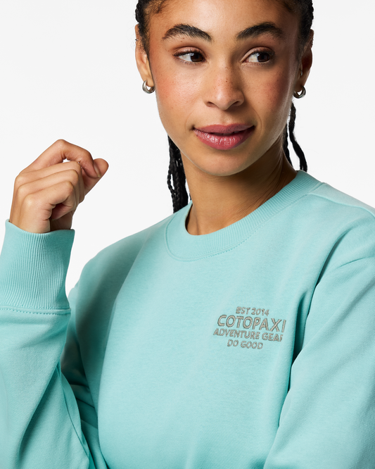 Adventure Gear Crew Sweatshirt - Women's - Tide Pool - US 3264