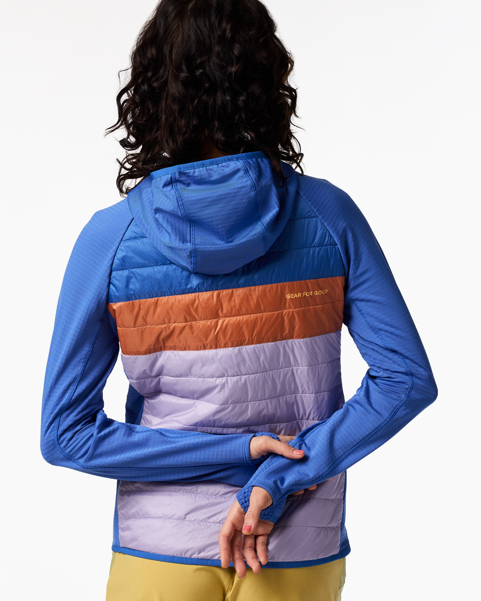 Capa Hybrid Insulated Hooded Jacket - Women's - Azure/Moonbeam - US 4945