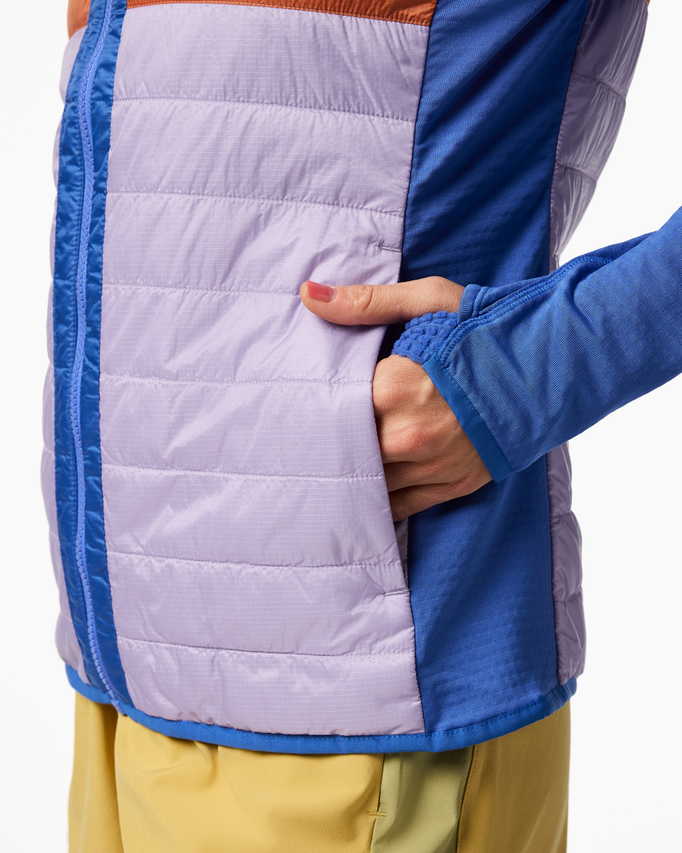 Capa Hybrid Insulated Hooded Jacket - Women's - Azure/Moonbeam - US 4945
