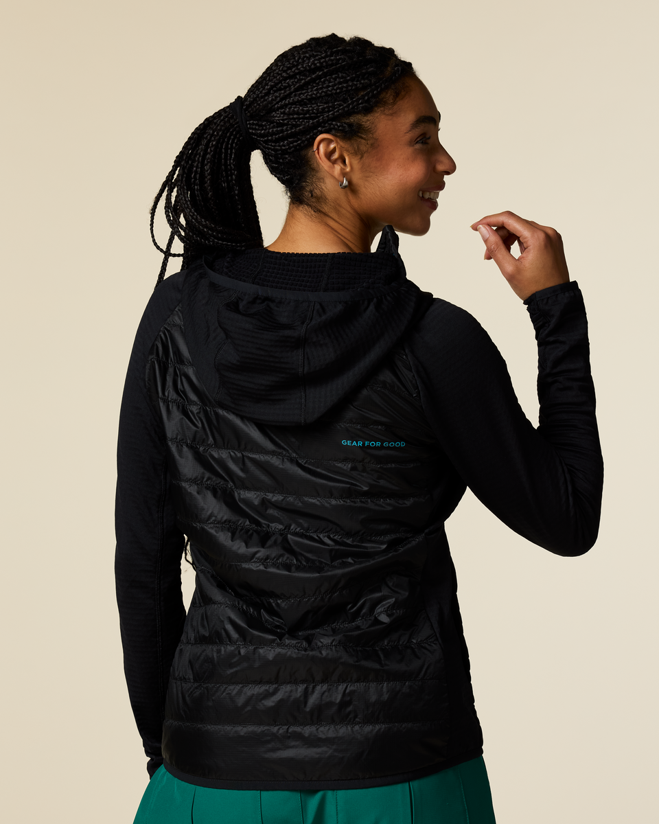 Capa Hybrid Insulated Hooded Jacket - Women's - Cotopaxi Black - US 2836