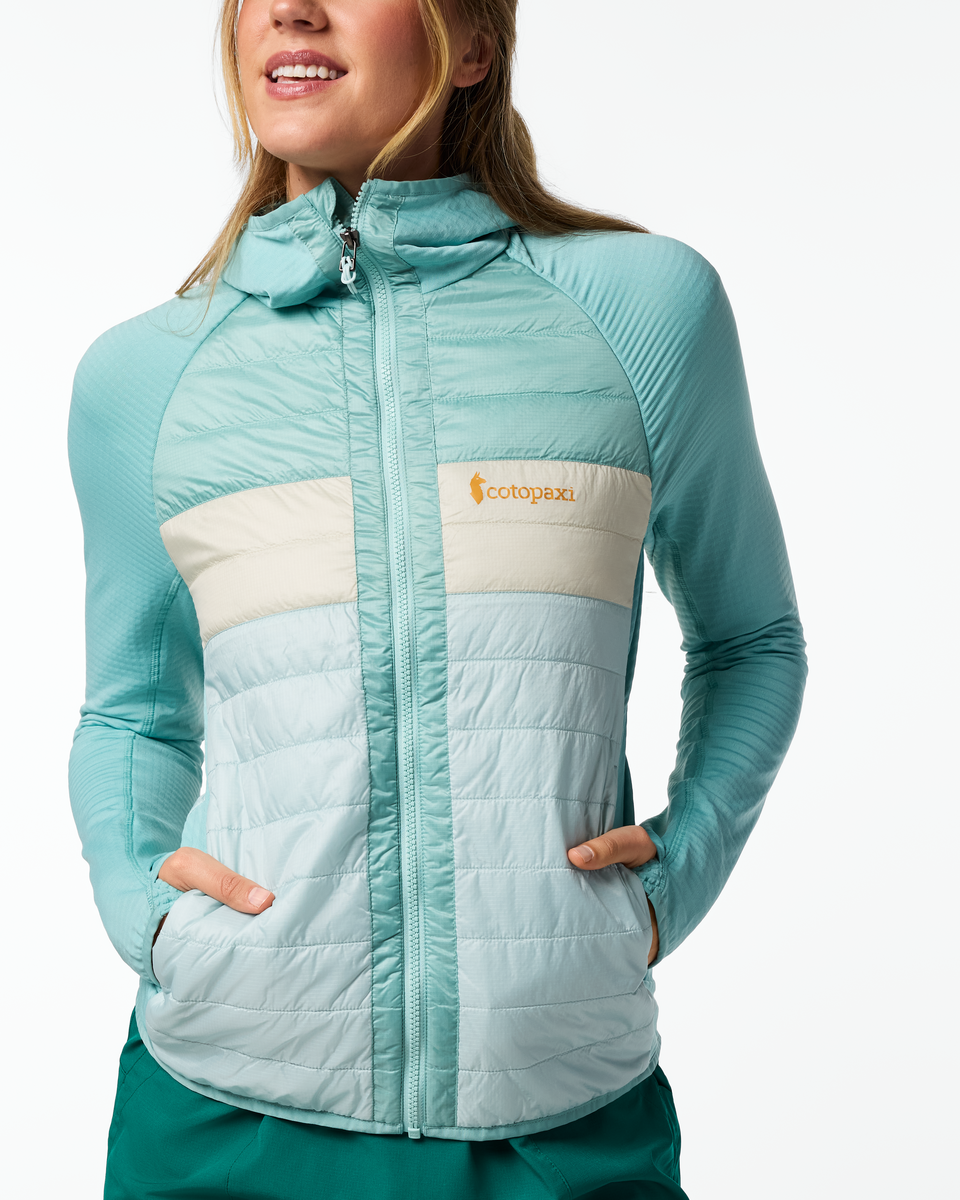 Capa Hybrid Insulated Hooded Jacket - Women's - Tide Pool/Surf - US 5220